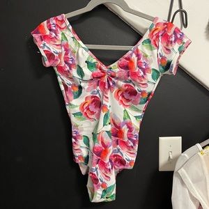 Eleve “Stella” floral leotard